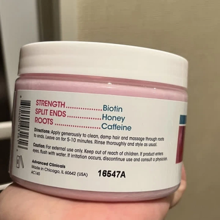 Maska na wypadanie włosów i AGA z biotyną, kofeiną i witaminą E, Advanced Clinicals