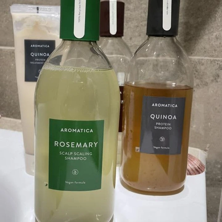 Szampon przeciw łysieniu i AGA z bifidobakteriami, rozmarynem, kofeiną, biotyną, B3, B5, Aromatica