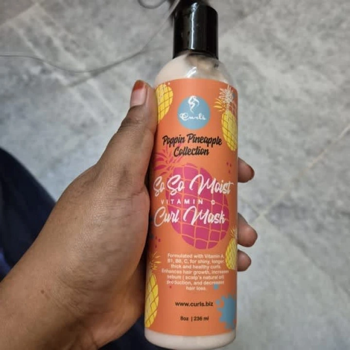 Маска для сухих волос от выпадения и для стимуляции роста с витаминами С, А, В1, В5, В6, Curls
