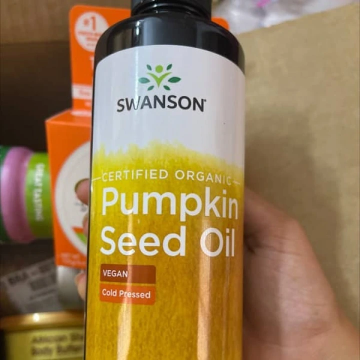 Organiczny olej z nasion dyni na wypadanie i wzrost włosów, Swanson