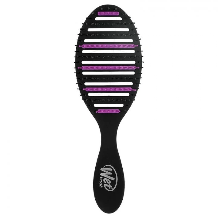 Расческа для быстрой сушки и снижения повреждений волос Speed Dry, черная, Wet Brush