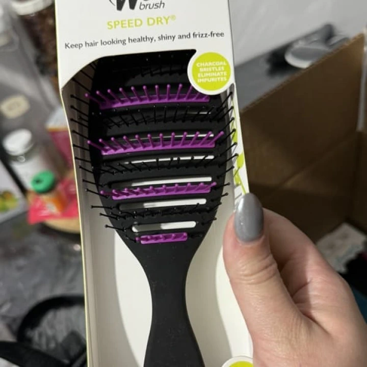 Расческа для быстрой сушки и снижения повреждений волос Speed Dry, черная, Wet Brush