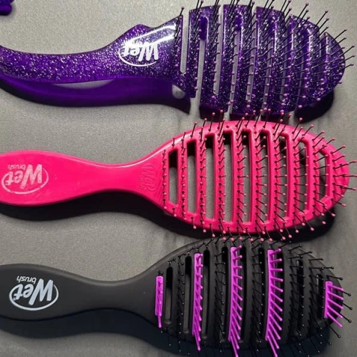 Расческа для быстрой сушки и снижения повреждений волос Speed Dry, черная, Wet Brush