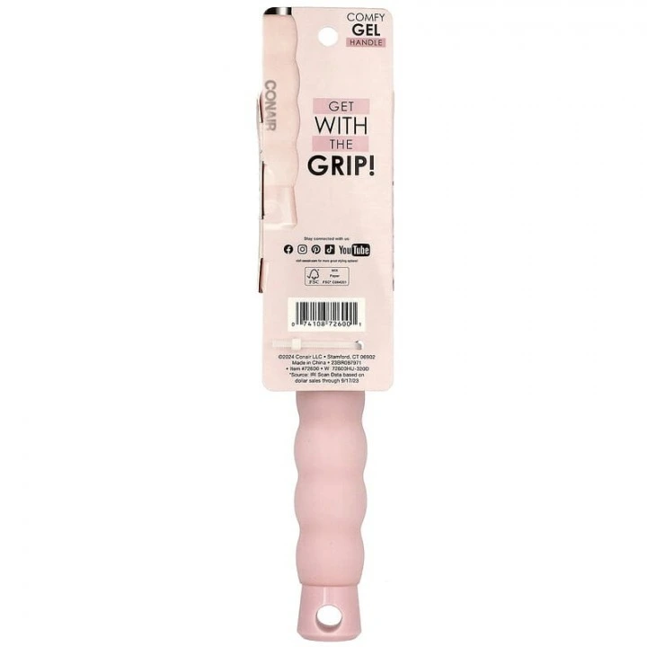 Przewiewna szczotka do stylizacji Gel Grips z wygodnym żelowym uchwytem, Conair