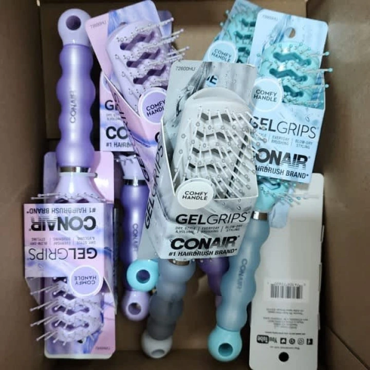 Przewiewna szczotka do stylizacji Gel Grips z wygodnym żelowym uchwytem, Conair