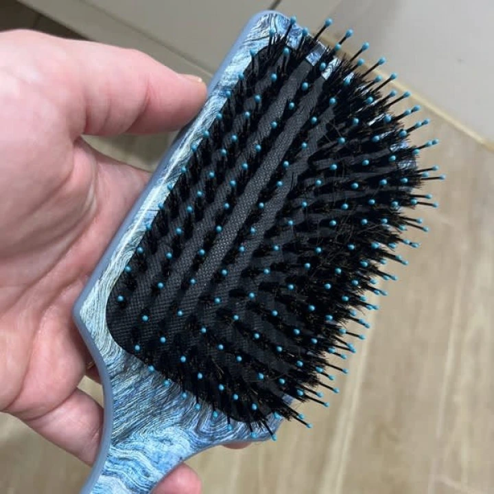 Расческа для питания, блеска волос с щетиной кабана и аргановым маслом, Wet Brush