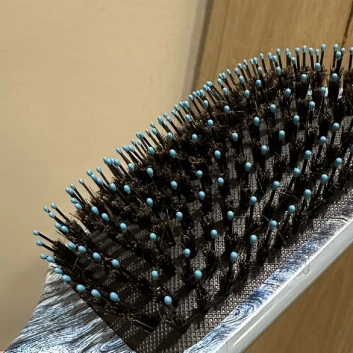Расческа для питания, блеска волос с щетиной кабана и аргановым маслом, Wet Brush