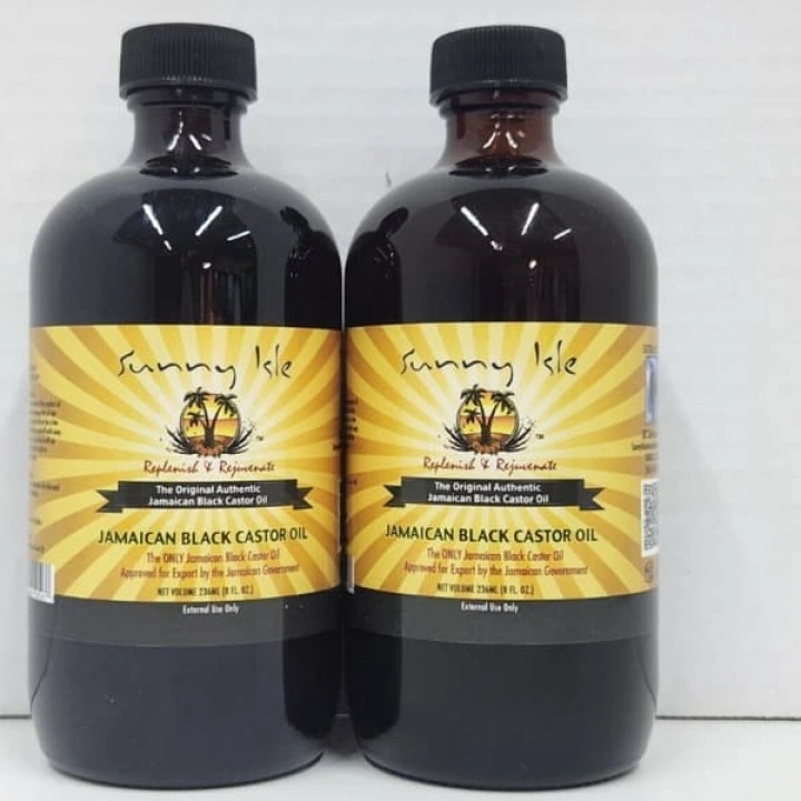 Масло ямайское черное касторовое для стимуляции роста новых волос, Sunny Isle