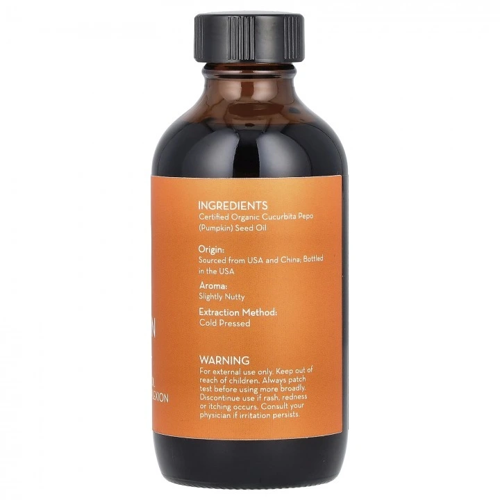 Olej dyniowy organiczny od wypadania i do aktywacji wzrostu włosów, Pure Body Naturals