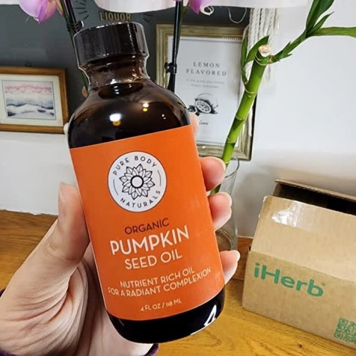 Масло тыквы органическое от выпадения и для активации роста волос, Pure Body Naturals