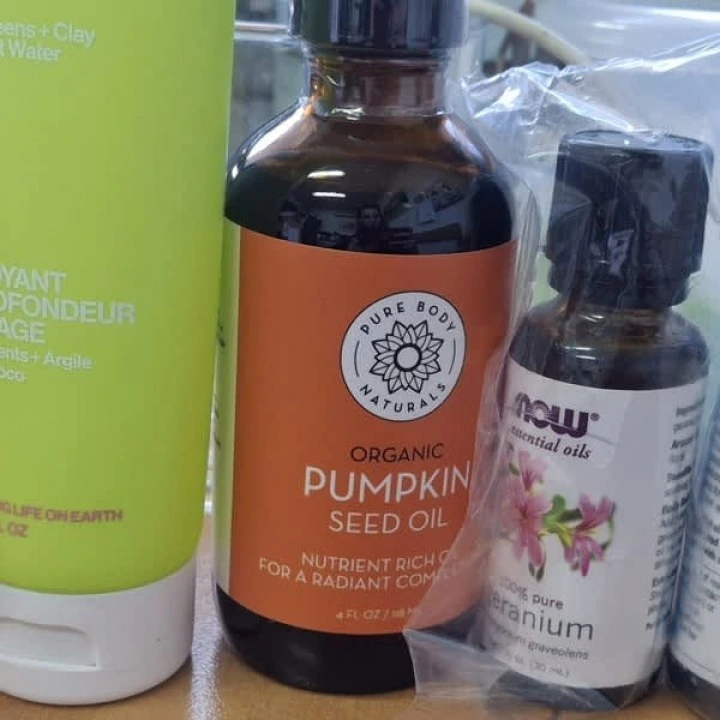 Масло тыквы органическое от выпадения и для активации роста волос, Pure Body Naturals