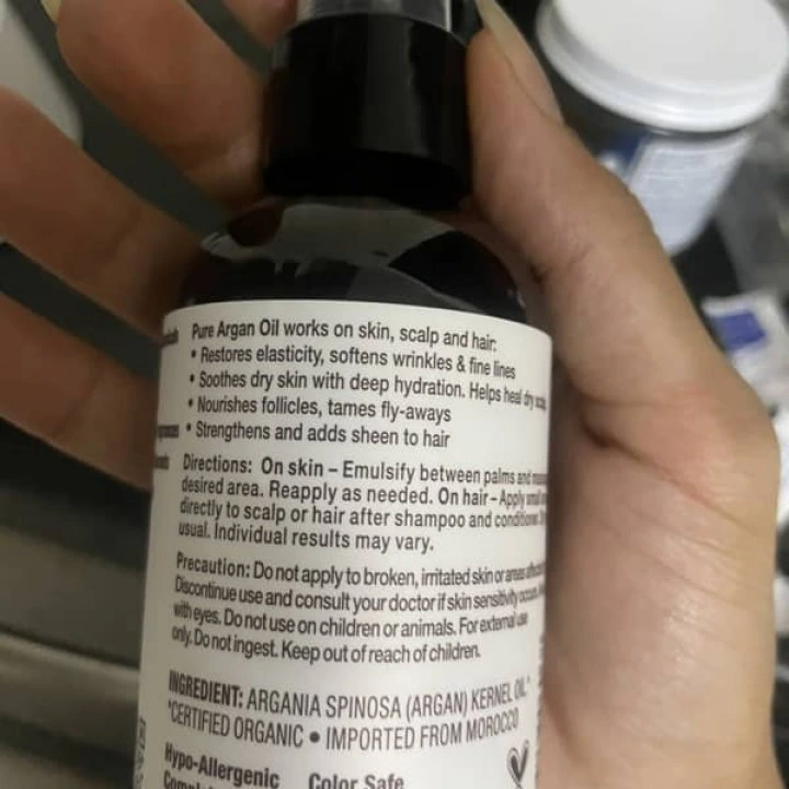 Olej arganowy organiczny przeciw wypadaniu i do aktywacji wzrostu włosów, Pura D’or