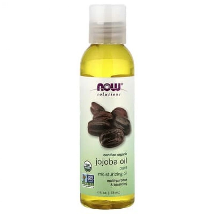 Olej jojoba organiczny do aktywacji wzrostu włosów i pielęgnacji skóry, NOW Foods