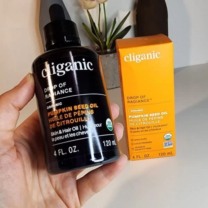 Organiczny olej z nasion dyni przy łysieniu androgenowym (AGA), Cliganic