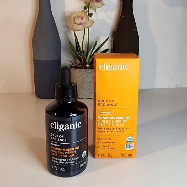 Масло семян тыквы органическое при андрогенной алопеции (АГА), Cliganic