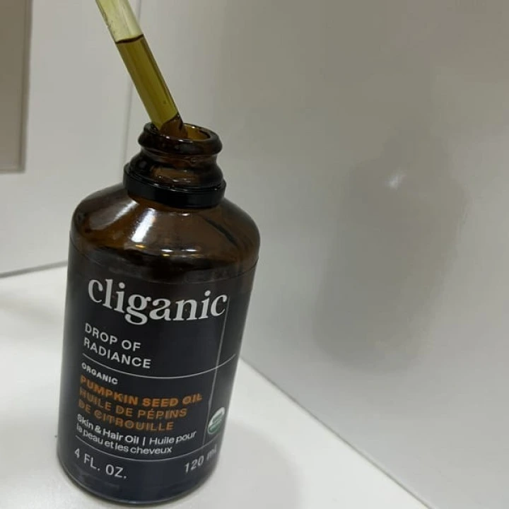 Масло семян тыквы органическое при андрогенной алопеции (АГА), Cliganic
