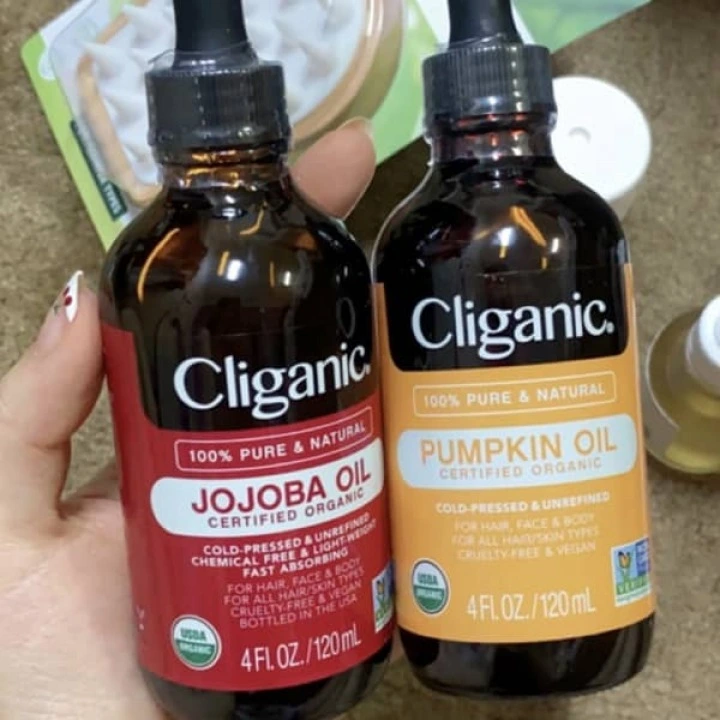 Масло семян тыквы органическое при андрогенной алопеции (АГА), Cliganic