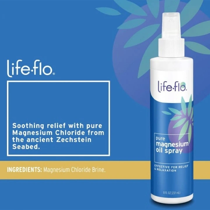 Магниевое масло для стимуляции фолликулов и роста новых волос, Life-flo