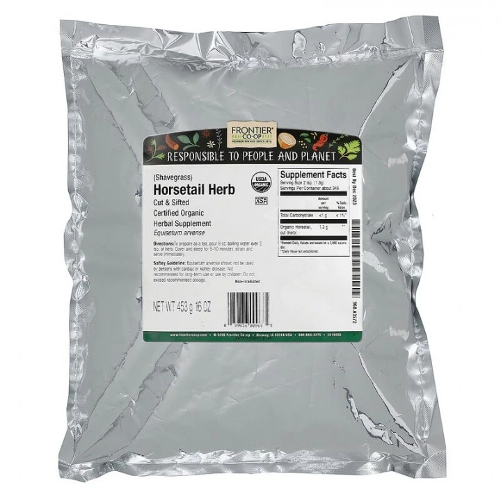 Skrzyp polny do nalewek, odwarów, herbaty, stymulacja wzrostu włosów, 453 g, Frontier Co-op