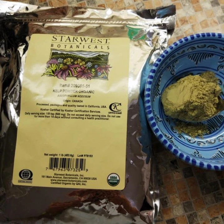 Organiczne wodorosty brunatne w proszku do masek i spożycia, 454 g, Starwest Botanicals