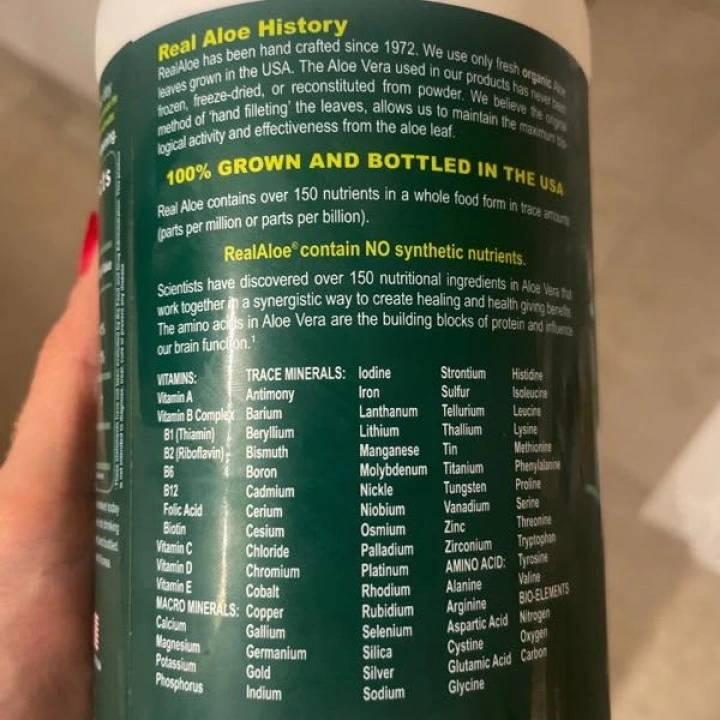 Żel aloesowy na podrażnienia i swędzenie skóry głowy, przy łupieżu i łojotoku, 960 ml, Real Aloe