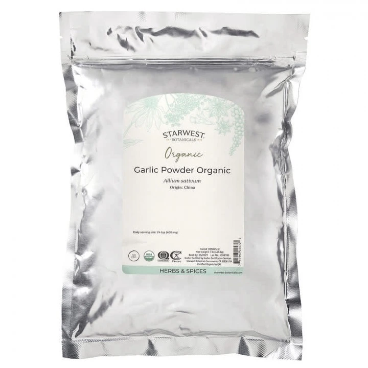 Proszek czosnkowy do masek i nalewek przeciw wypadaniu włosów, 454 g, Starwest Botanicals