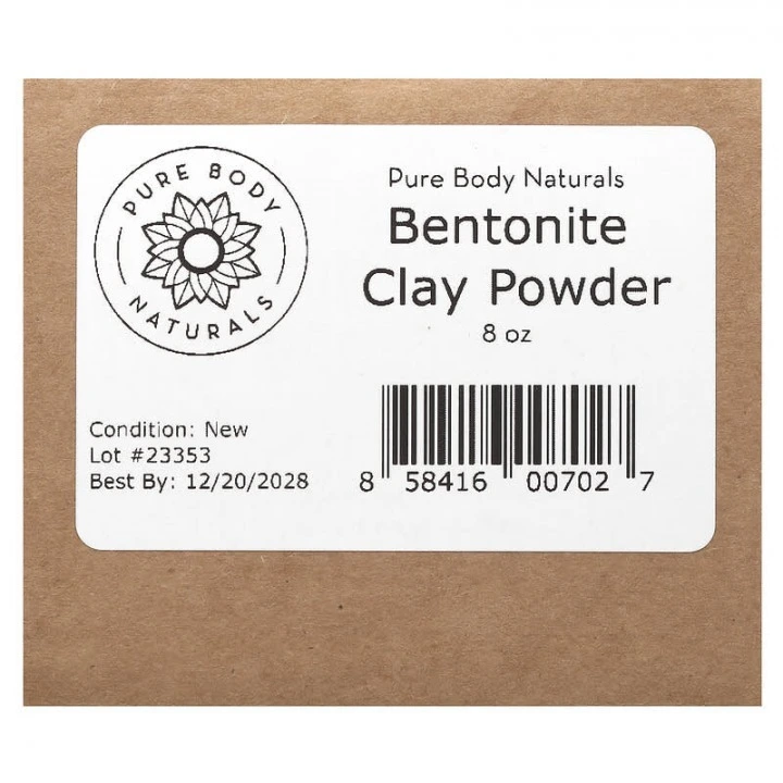 Lecznicza glinka bentonitowa do oczyszczania i odżywiania skóry głowy, Pure Body Naturals