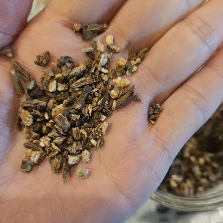 Korzeń łopianu organiczny do nalewek i odwarów wspomagających wzrost włosów, 453 g, Frontier Co-op