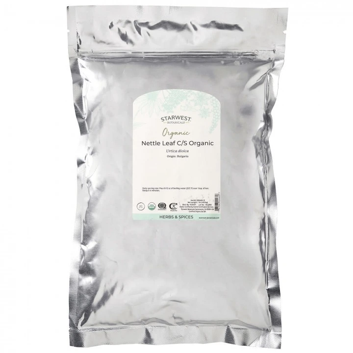 Organiczna pokrzywa do nalewek i odwarów przeciw wypadaniu włosów, 454 g, Starwest Botanicals