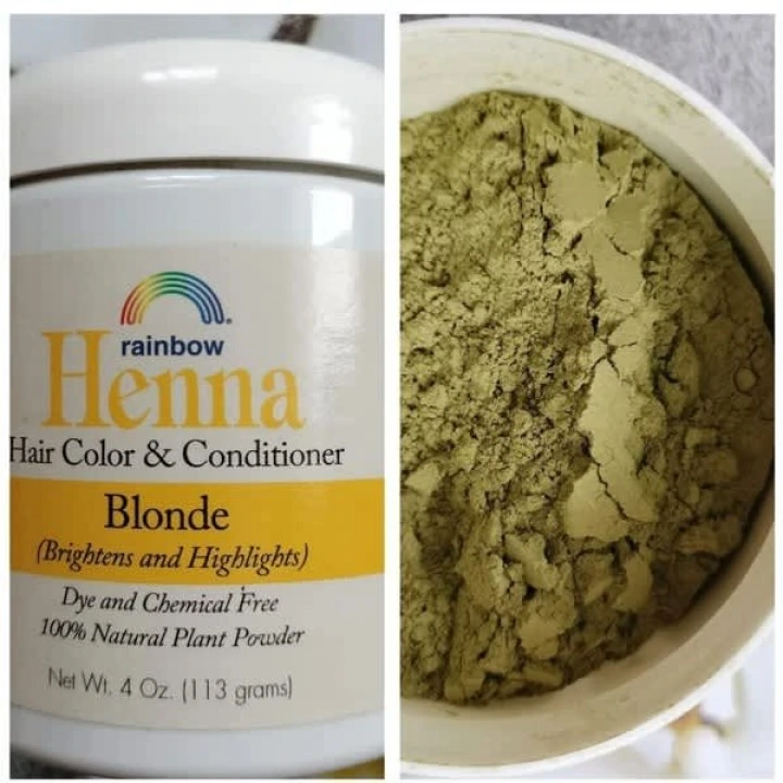 Henna do farbowania włosów, wzmacniania cebulek i nadania blasku, blond, Rainbow Research