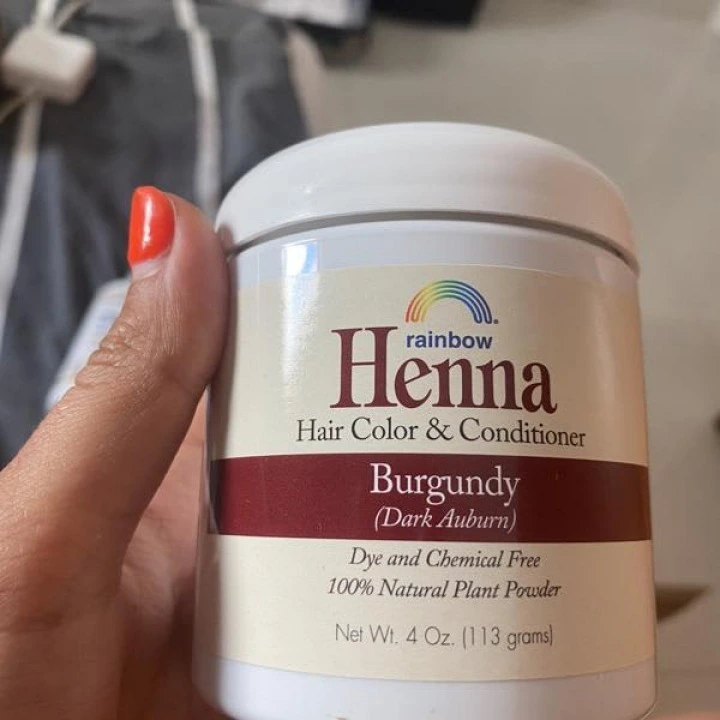 Henna do farbowania włosów, wzmacniania korzeni i blasku, burgund, Rainbow Research