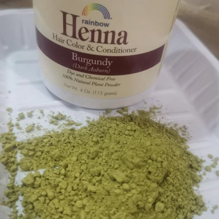 Henna do farbowania włosów, wzmacniania korzeni i blasku, burgund, Rainbow Research