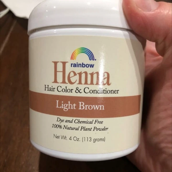 Henna do farbowania, wzmacniania i blasku włosów, jasnobrązowa, Rainbow Research