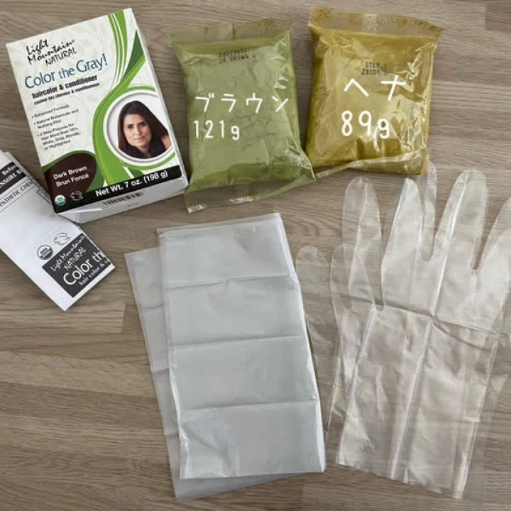 Organiczna henna do farbowania i wzmacniania włosów, ciemnobrązowa, Light Mountain