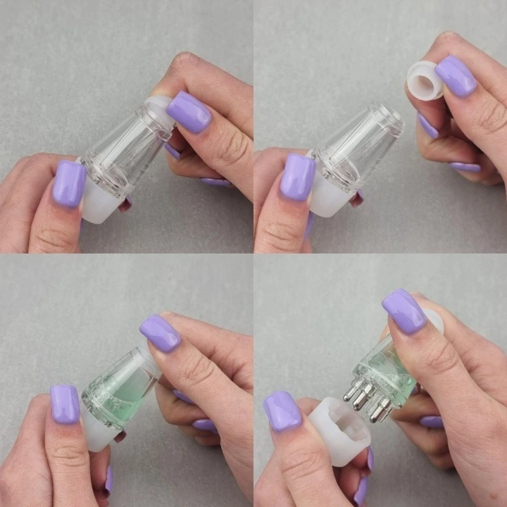 Aplikator–masażer do nakładania toników, wcierek i serum na skórę głowy, 6 ml, Deni Carte