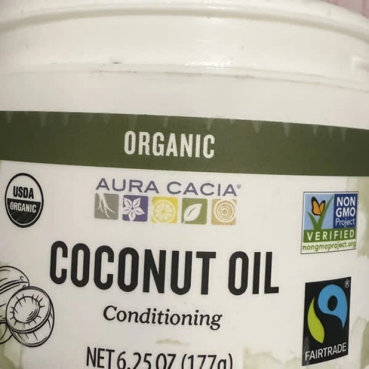 Масло кокосовое органическое нерафинированное для волос и кожи, Aura Cacia