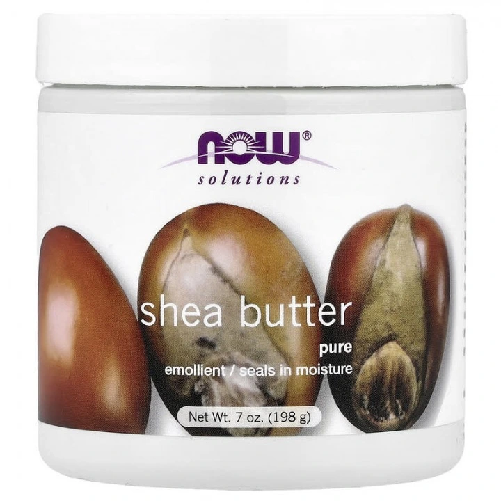 Masło shea (karité) do zmiękczania i nawilżania skóry głowy, włosów i ciała, NOW Foods
