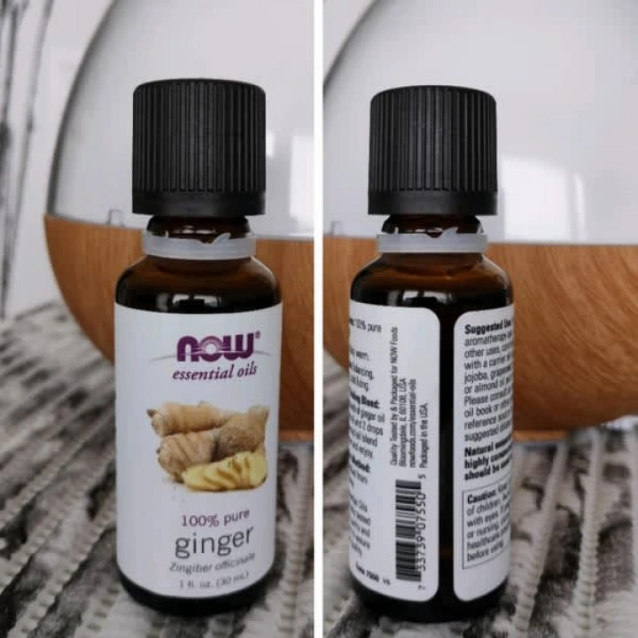 Эфирное масло имбиря для укрепления корней и стимуляции роста волос, NOW Foods