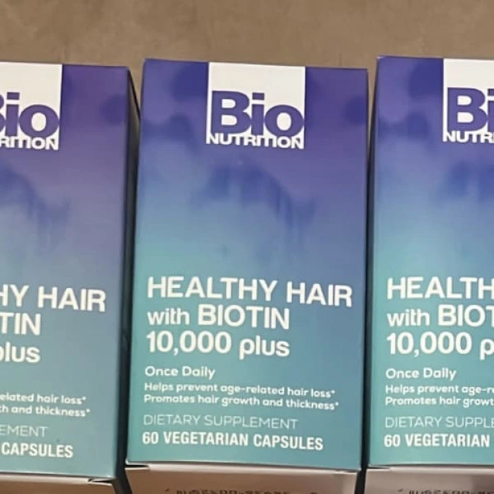 Witaminy na gęstość włosów przy zmianach związanych z wiekiem z biotyną, cynkiem i skrzypem, Bio Nutrition
