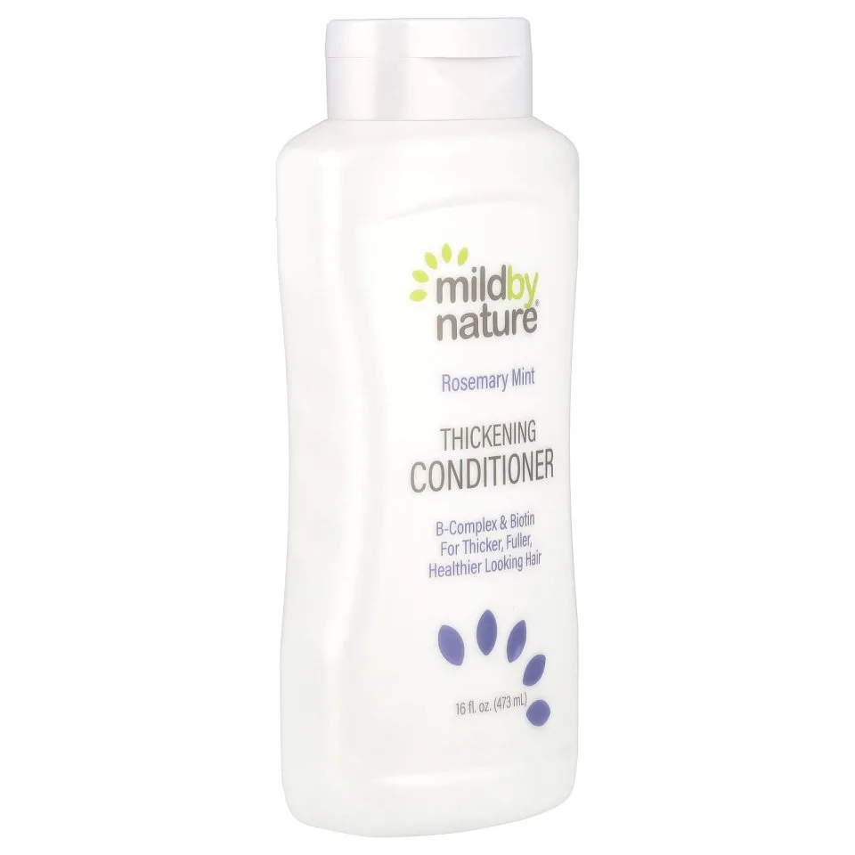 Кондиционер для густоты волос с розмарином, мятой, биотином, Mild By Nature