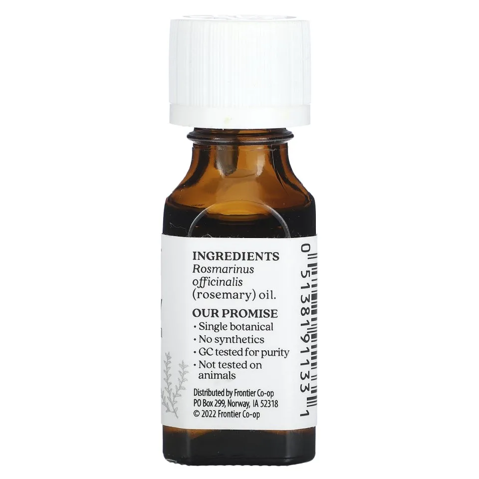 Эфирное масло розмарина от выпадения, АГА и для роста новых волос, Aura Cacia