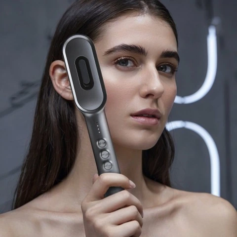 Микротоковая расческа 3 в 1 с LED-светотерапией, RF-терапией для роста волос, HoneyCare