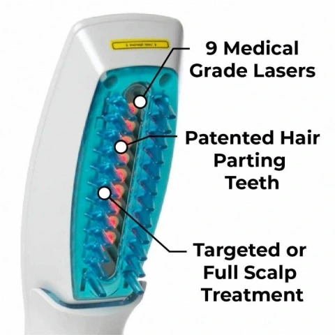 Лазерная оригинальная расческа для роста волос LaserComb Ultima 9, HairMax