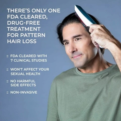 Лазерная оригинальная расческа для роста волос LaserComb Prima 7, HairMax