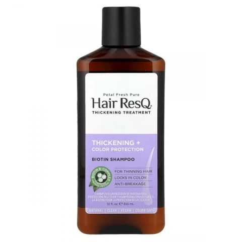 Шампунь для густоты и защиты цвета с мятой, розмарином, Сереноа, кофеином, Petal Fresh