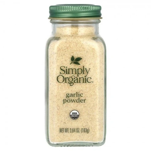 Proszek czosnkowy do masek i nalewek przeciw łysieniu, 103 g, Simply Organic