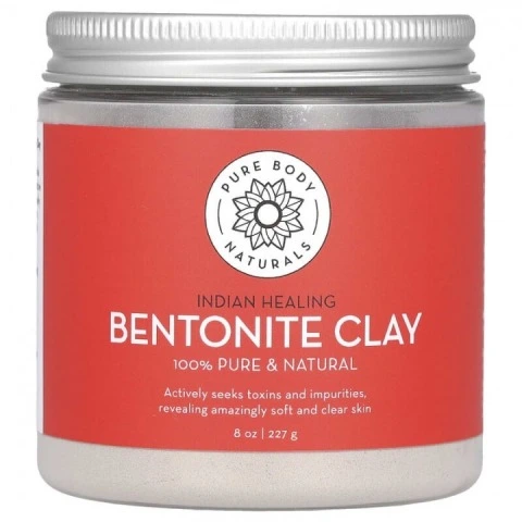 Lecznicza glinka bentonitowa do oczyszczania i odżywiania skóry głowy, Pure Body Naturals