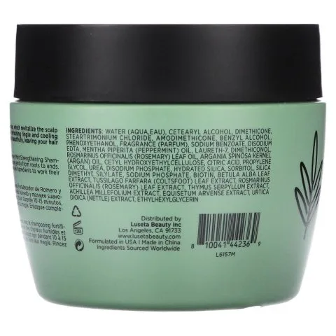 Маска с розмарином, мятой и биотином, Luseta Beauty