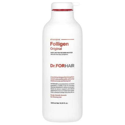 Шампунь от выпадения с биотином, Сереноа, цинком Folligen, Dr.ForHair