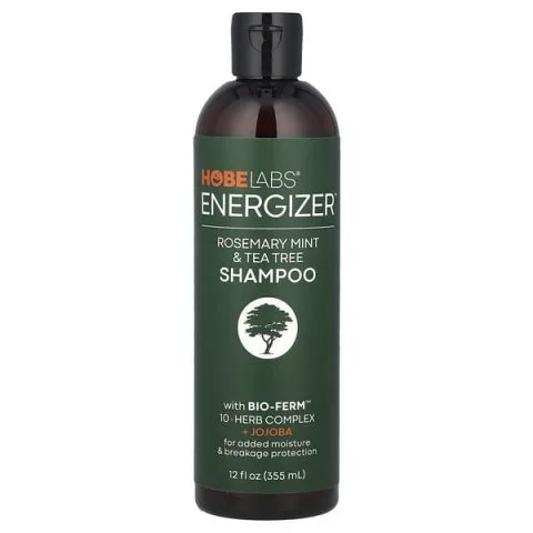 Шампунь с розмарином, мятой, чайным деревом и жожоба, Energizer, Hobe Labs